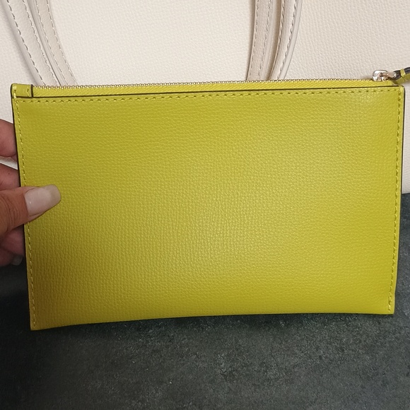 Kate Spade New York Cream All Day Large Tote W/Lime Green Interior And Wristlet - Picture 8 of 8